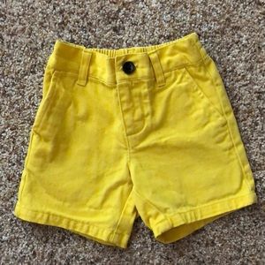 Janie and Jack yellow shorts